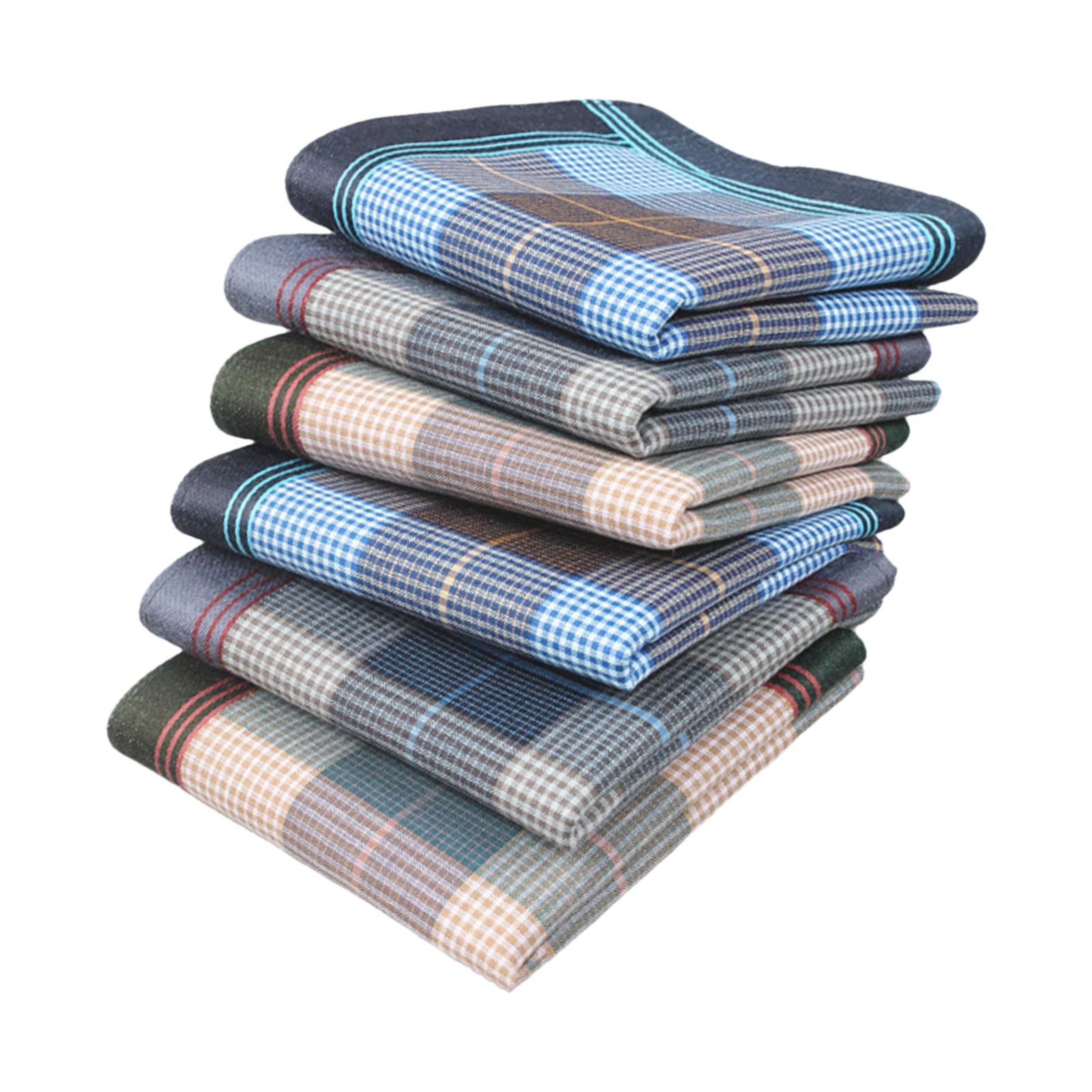 6-delige unisex katoenen zakdo - Handkerchief Cotton Men recensie en prijs