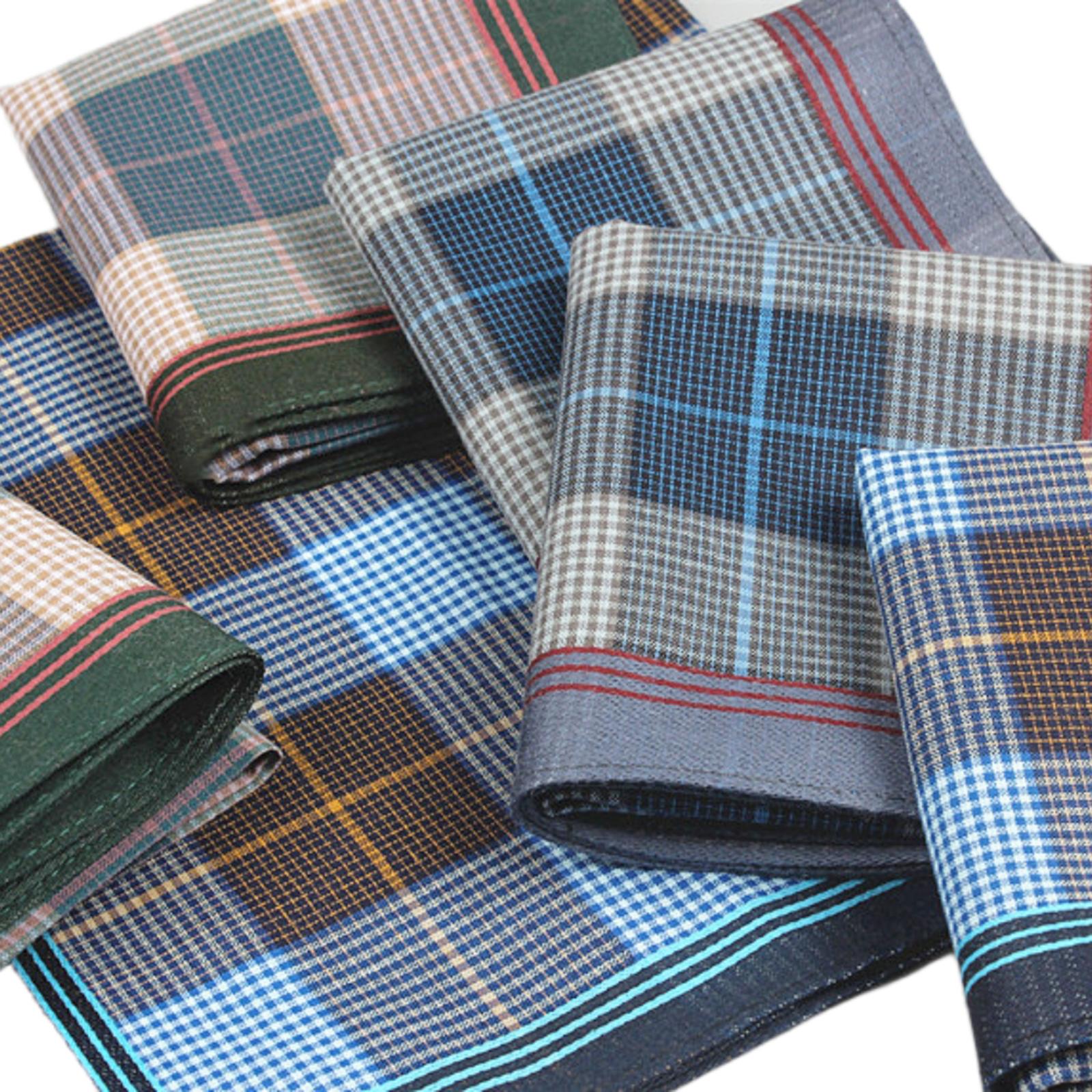 6-delige unisex katoenen zakdo - Handkerchief Cotton Men recensie en prijs