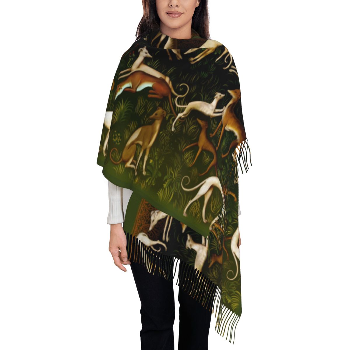 Greyhounds Sjaal Wrap Vrouwen  - Pashmina Wrap Large recensie en prijs