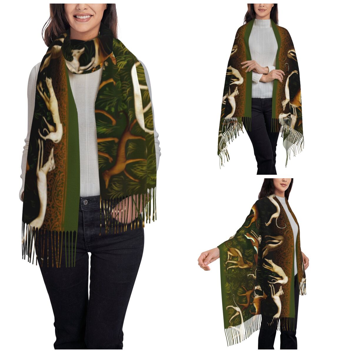Greyhounds Sjaal Wrap Vrouwen  - Pashmina Wrap Large recensie en prijs