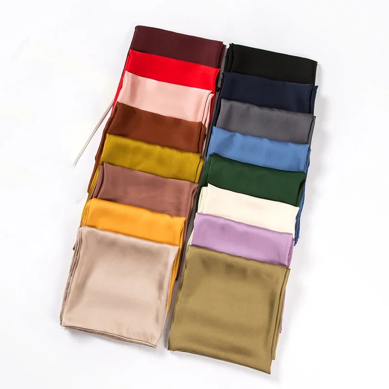 Satijnen sjaal dames 70cm effe - Scarf Silk Square recensie en prijs
