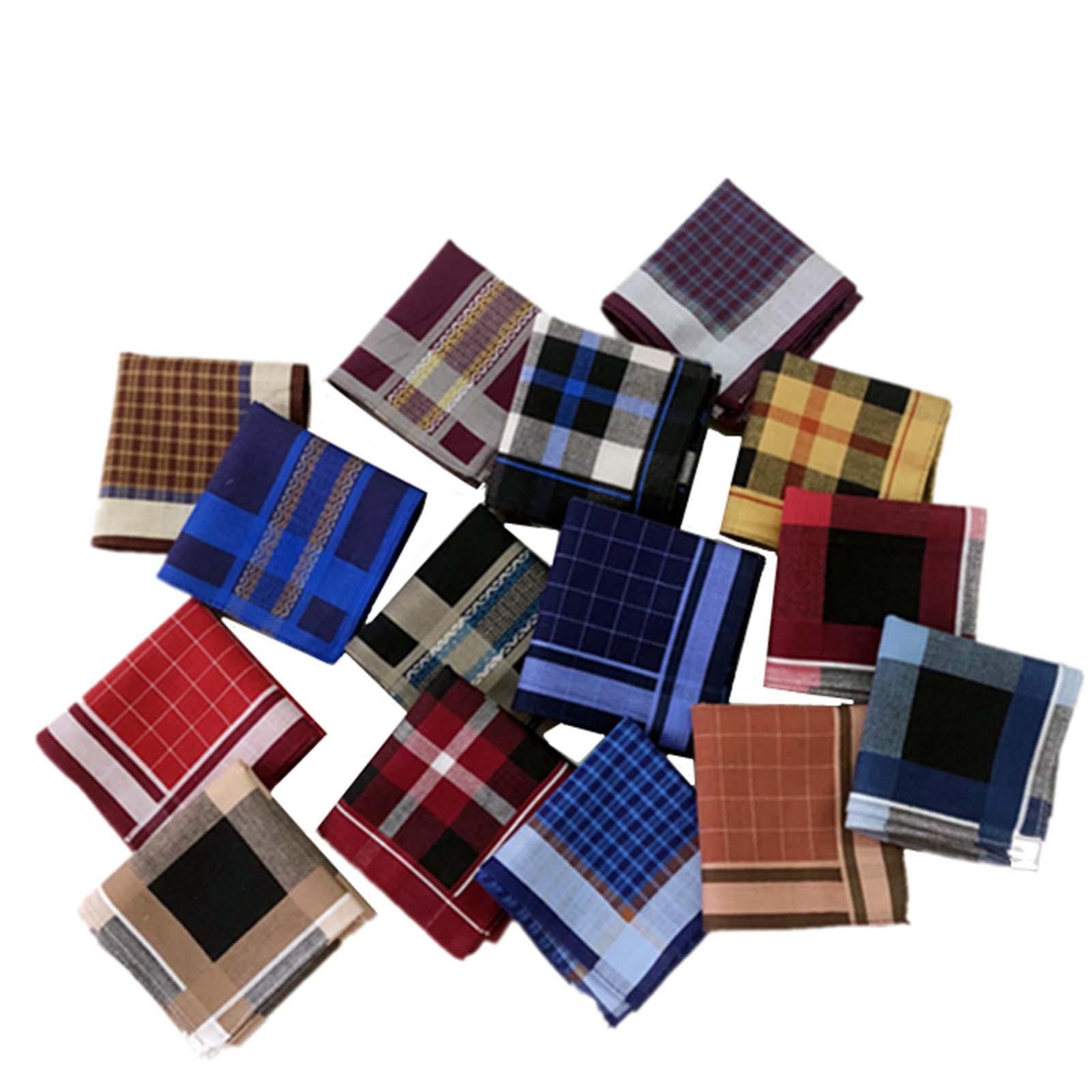 6 stuks donker geruite zakdoek - Handkerchief Cotton Men recensie en prijs