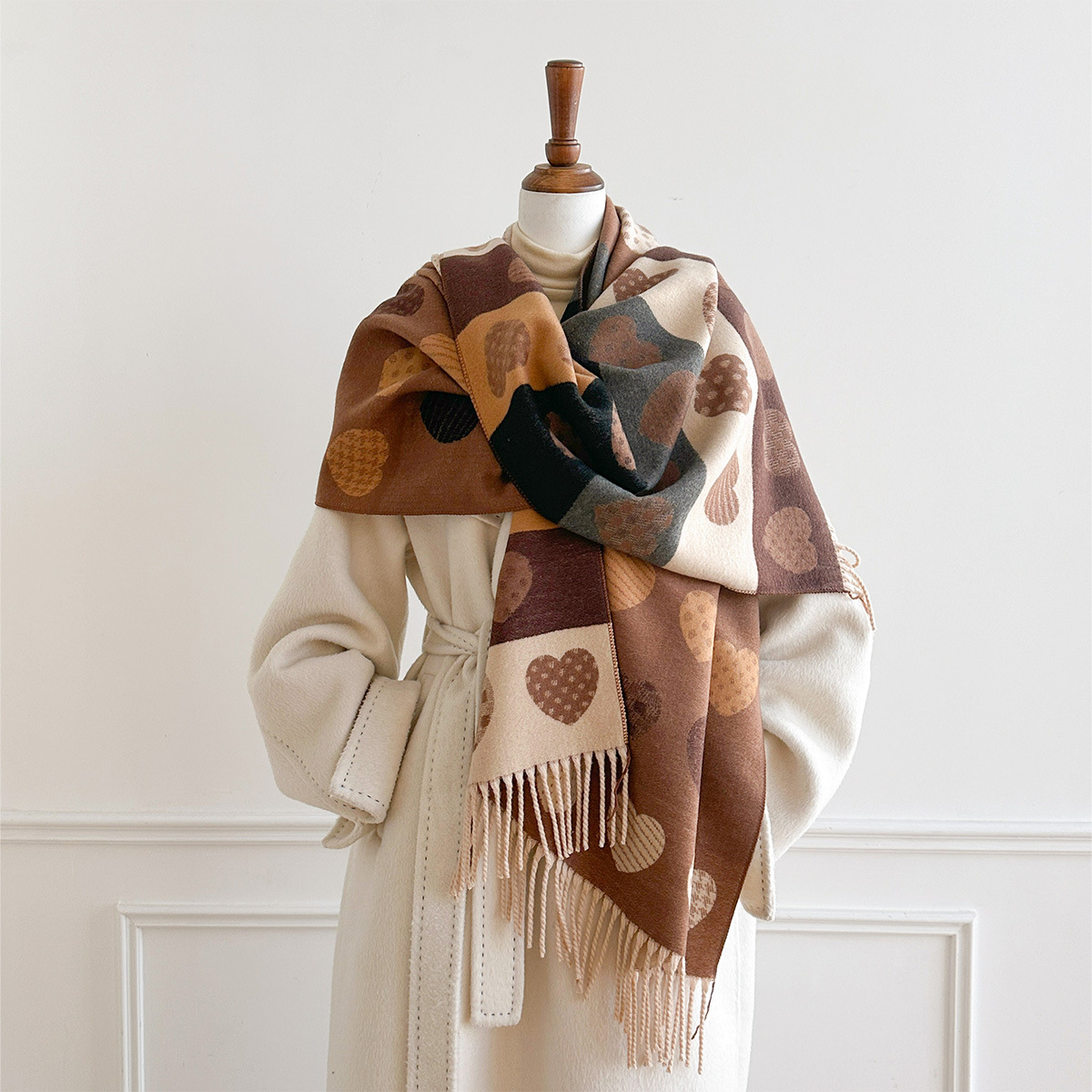 Dames imitatie kasjmier sjaal  - Pashmina Wrap Large recensie en prijs