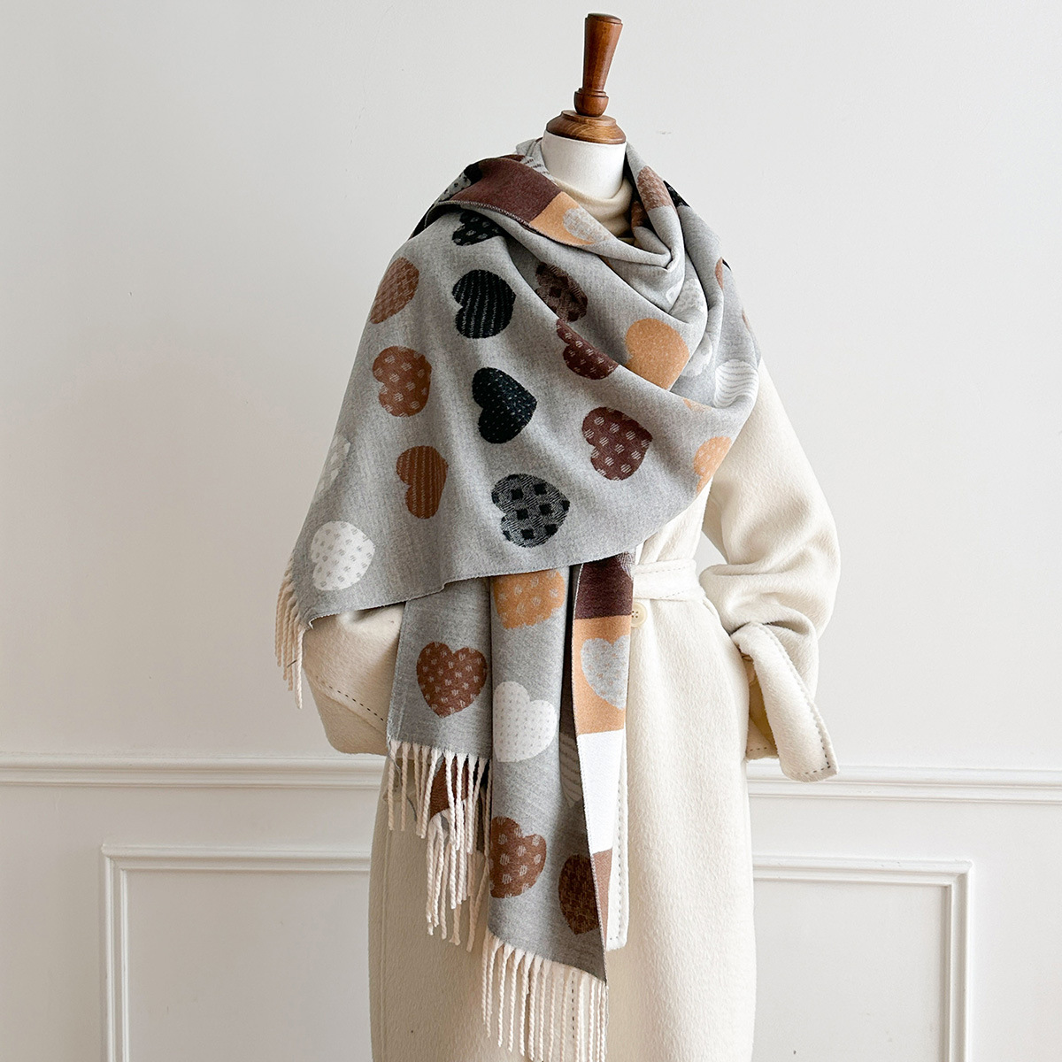 Dames imitatie kasjmier sjaal  - Pashmina Wrap Large recensie en prijs